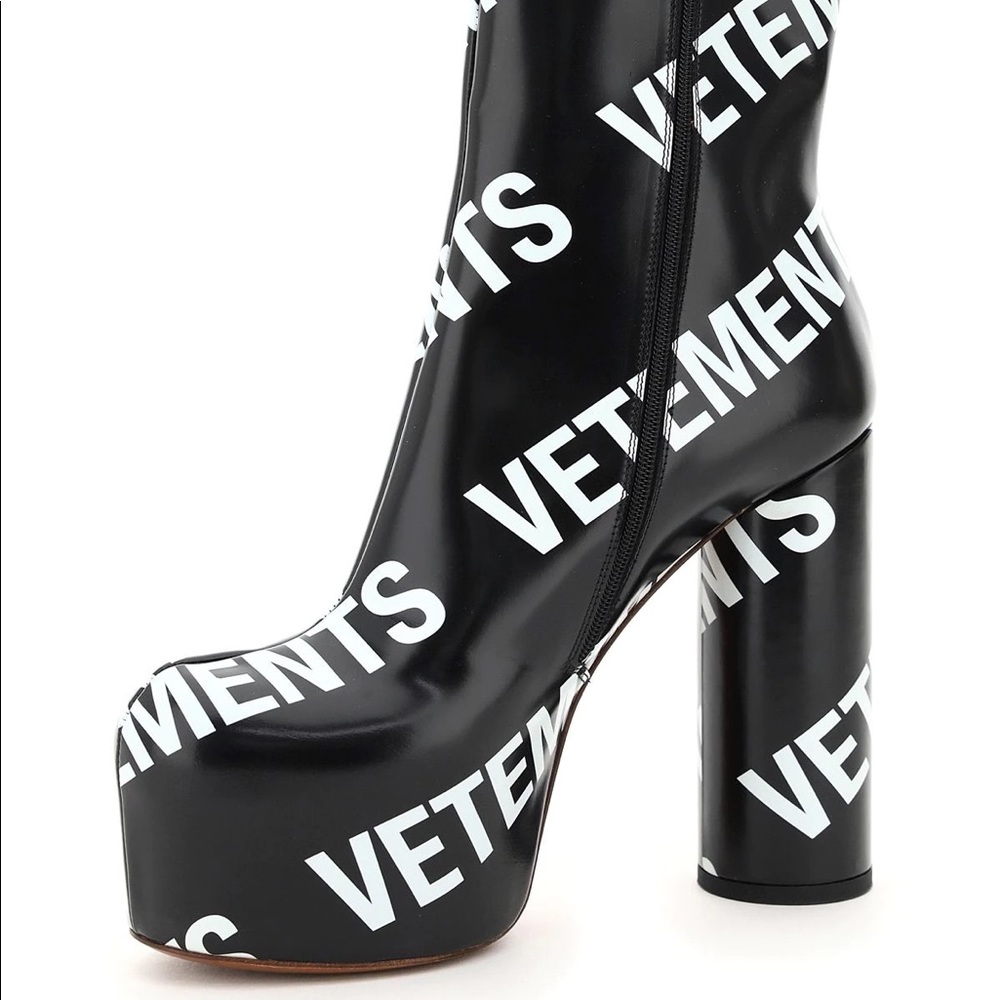 Vetements Black & White Boots